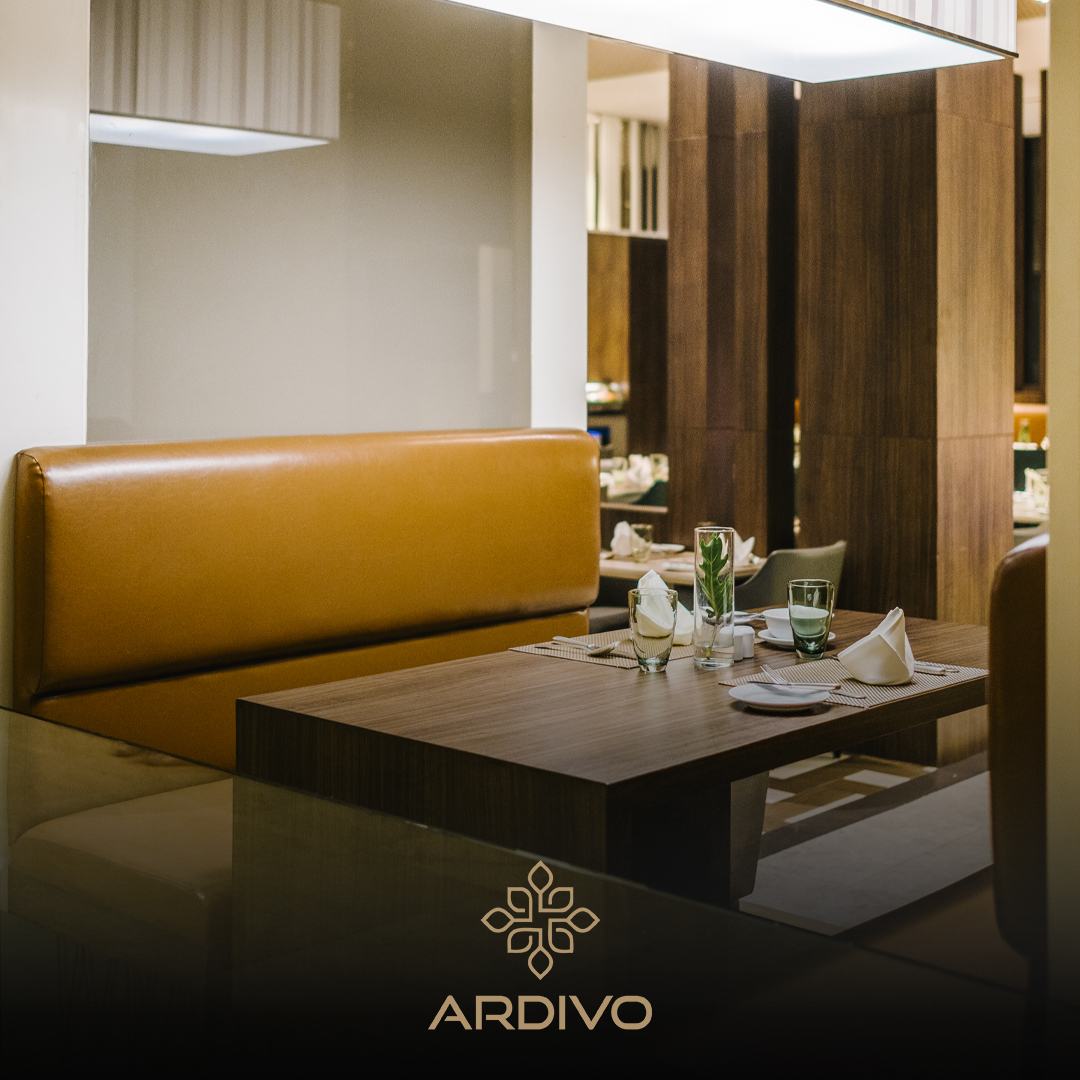 تصميم الأثاث كجزء من ديكور المطعم