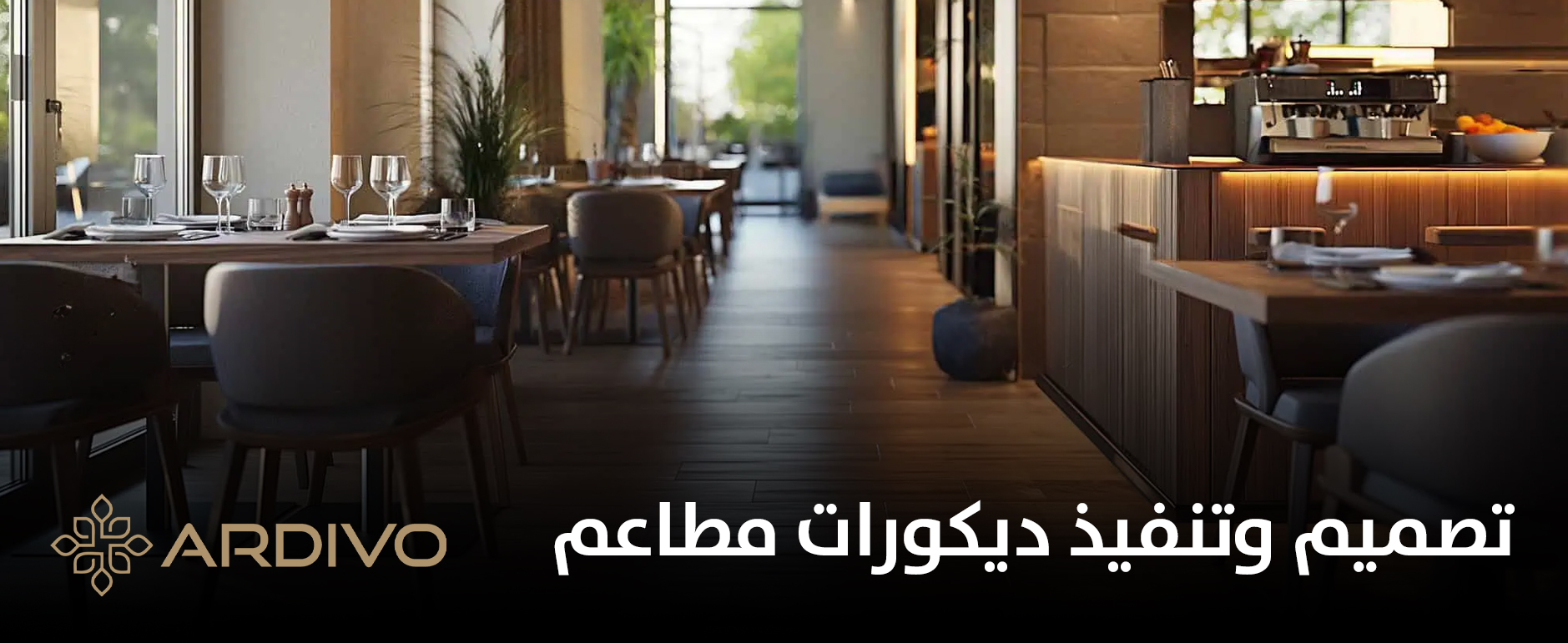 تصميم وتنفيذ ديكورات مطاعم